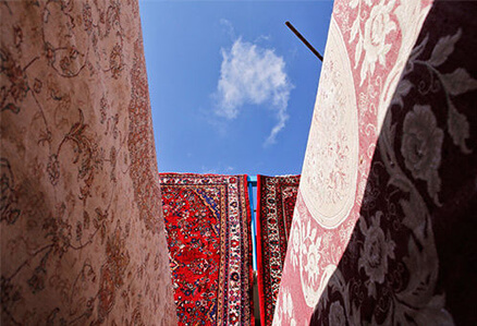 خشک کردن قالی در قالیشویی ساوه